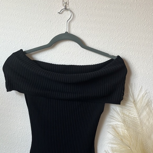 NWOT Free People Snowbunny Off The Shoulder Bodysuit Medium - Picture 3 of 7